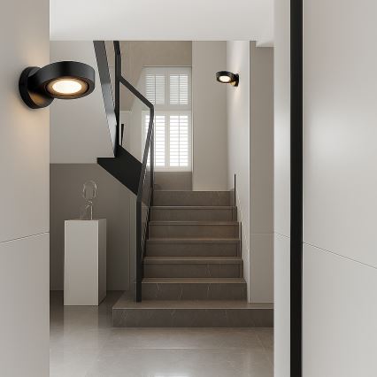 Argon 8900 - Muurlamp LOTUS 1xGX53/12W/230V zwart