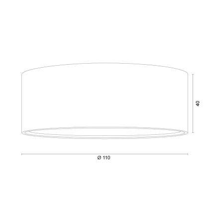 Argon 8905 - Plafondlamp ELORA 1xGX53/7W/230V Ø 11 cm zwart