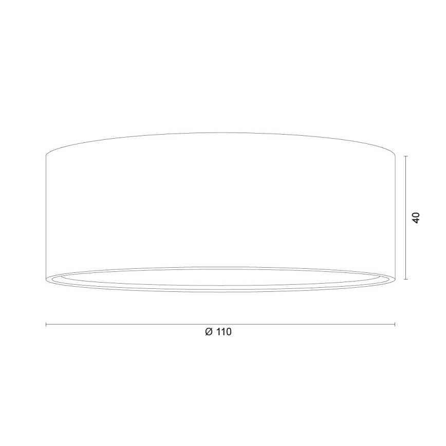 Argon 8905 - Plafondlamp ELORA 1xGX53/7W/230V Ø 11 cm zwart