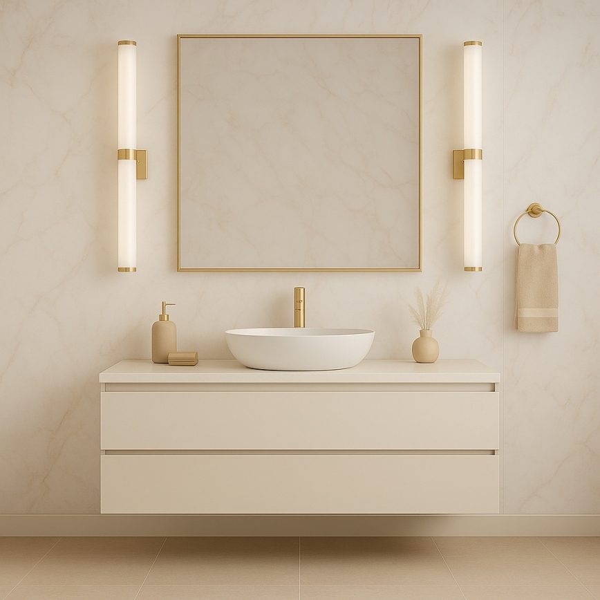 Argon 8926 - LED badkamerspiegelverlichting BATUMI LED/24W/230V 3000K IP44 goud