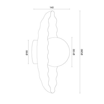 Argon 8934 - Wandlamp BOLL 1xG9/6W/230V wit