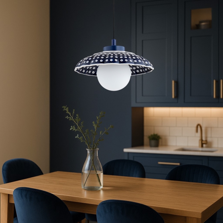Argon 8948 - Hanglamp aan kabel BOLL 1xG9/6W/230V blauw