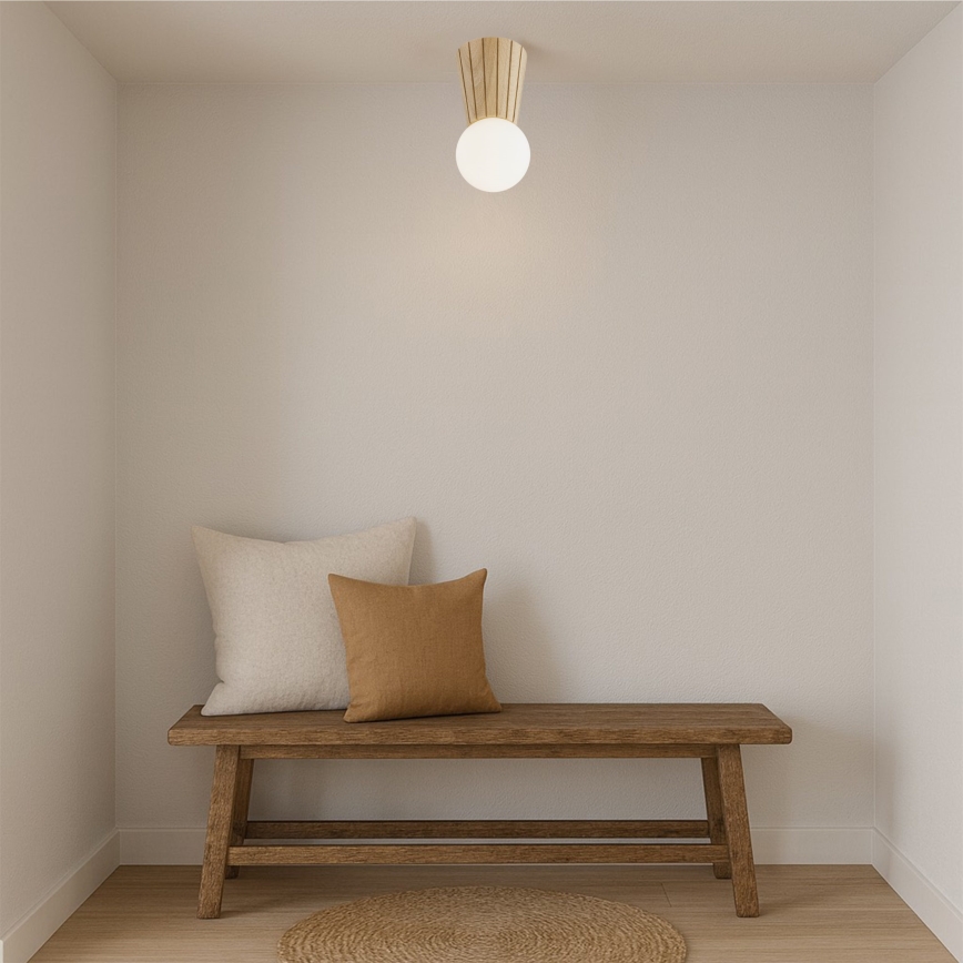 Argon 8973 - Plafondlamp voor badkamer VOLANTE 1xG9/6W/230V IP44 Ø 12 cm beige