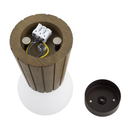 Argon 8974 - Plafondlamp voor badkamer VOLANTE 1xG9/6W/230V IP44 Ø 12 cm bruin