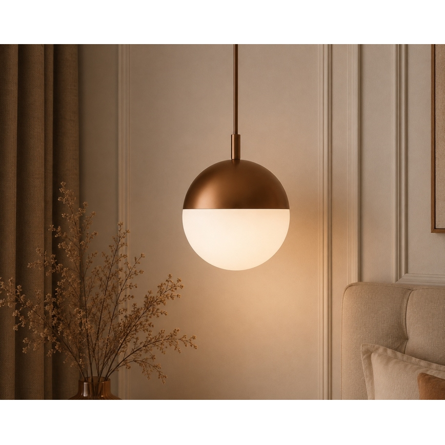 Argon 8998 - Buitenhanglamp met kabel LIV 1xE27/15W/230V IP44 bruin