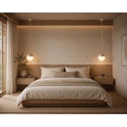 Argon 9001 - Buitenpendel aan snoer LIV 1xE27/15W/230V IP44 beige