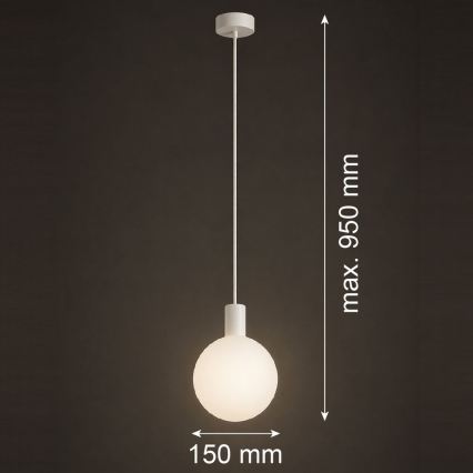Argon 9004 - Buitenhanglamp aan kabel ORE 1xG9/6W/230V IP44 wit