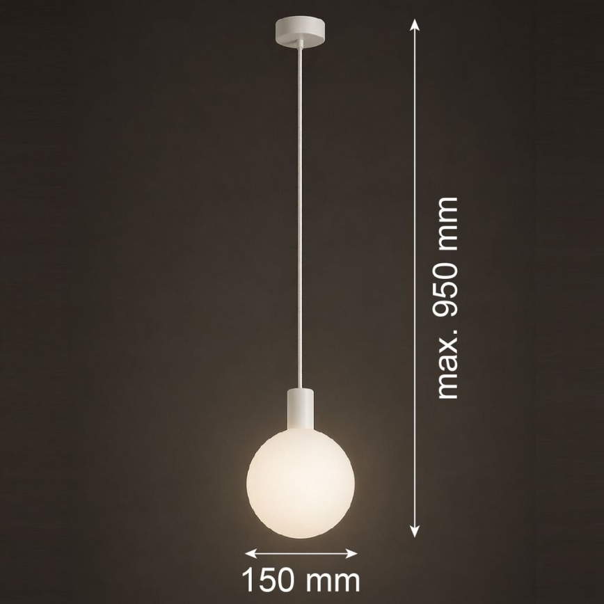 Argon 9004 - Buitenhanglamp aan kabel ORE 1xG9/6W/230V IP44 wit