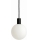 Argon 9005 - Buitenhanglamp aan kabel ORE 1xG9/6W/230V zwart