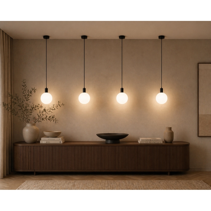 Argon 9005 - Buitenhanglamp aan kabel ORE 1xG9/6W/230V zwart