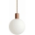 Argon 9006 - Buitenhanglamp aan kabel ORE 1xG9/6W/230V IP44 koperen
