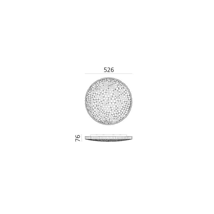Artemide 0210010APP - Dimbare LED plafondlamp CALIPSO LED/50W/230V 3000K