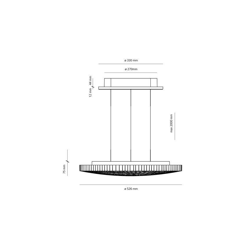 Artemide 0213010APP - Dimbare LED hanglamp aan een koord CALIPSO LED/50W/230V 3000K
