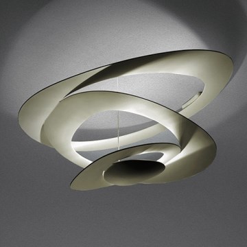 Artemide 1253120A - Dimbare LED Plafondlamp PIRCE LED/44W/230V 3000K goud