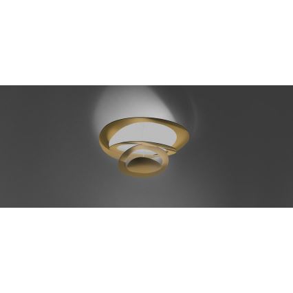Artemide 1255120A - Dimbare LED plafondlamp PIRCE LED/44W/230V 3000K goud