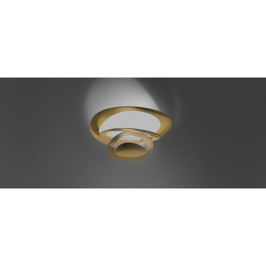 Artemide 1255120A - Dimbare LED plafondlamp PIRCE LED/44W/230V 3000K goud