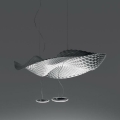 Artemide 1513010A - Hanglamp aan een koord COSMIC ENGEL 2xR7s/11W/230V glanzend chroom