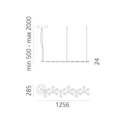 Artemide 1578050APP - Dimbare LED hanglamp aan een koord NET LED/45W/230V 3000K