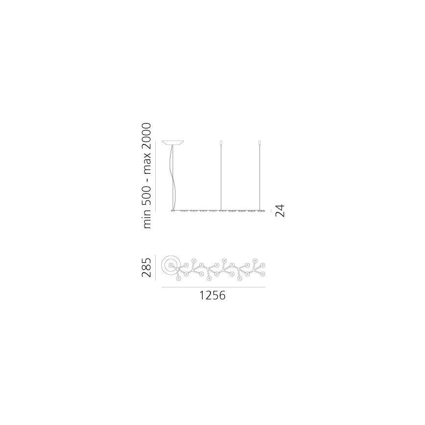 Artemide 1578050APP - Dimbare LED hanglamp aan een koord NET LED/45W/230V 3000K