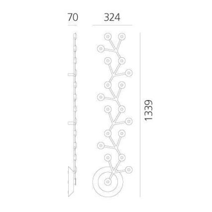 Artemide 1596050APP - Dimbare LED plafondlamp NET LED/45W/230V 3000K