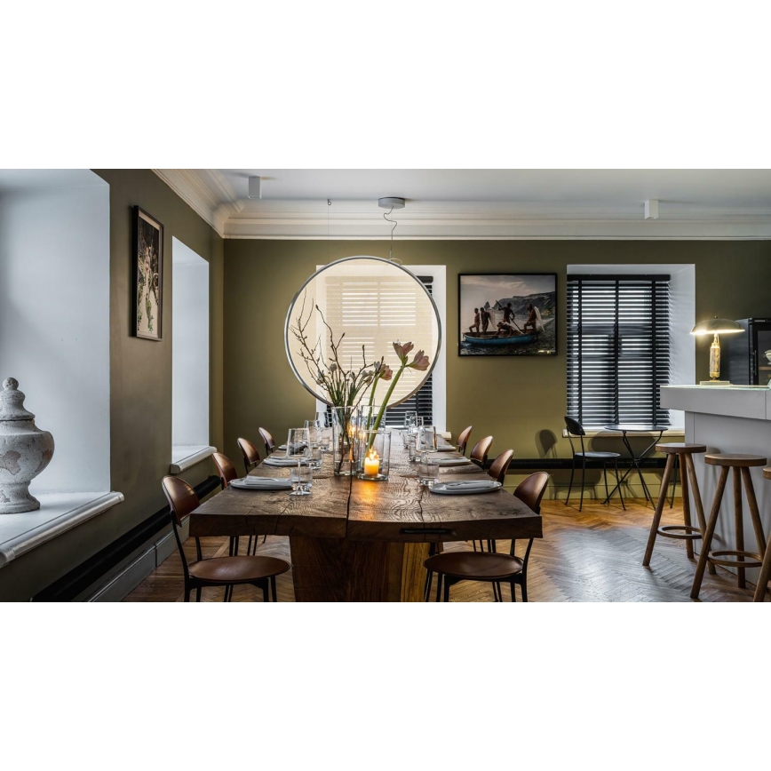Artemide 1992330APP - LED RGBW Dimbare hanglamp aan een koord DISCOVERY LED/42W/230V 2700-6500K zwart