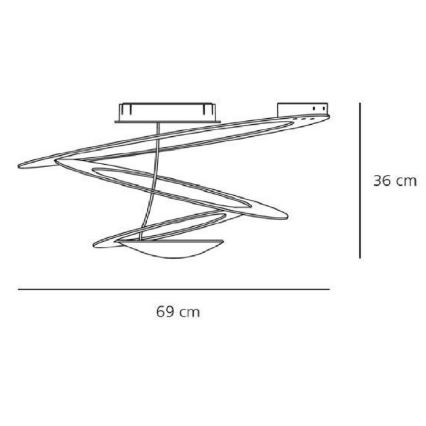 Artemide AR 1247010A - Plafondlamp PIRCE MINI 1xR7s/330W/230V