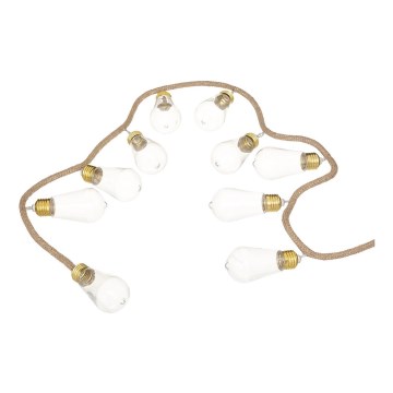 Atmosphera - Decoratieve LED ketting SLINGER 10xLED/2xAA 1,65m warm wit