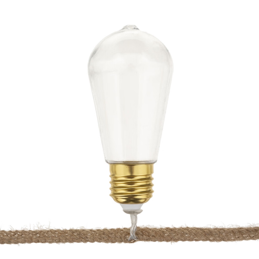 Atmosphera - Decoratieve LED ketting SLINGER 10xLED/2xAA 1,65m warm wit