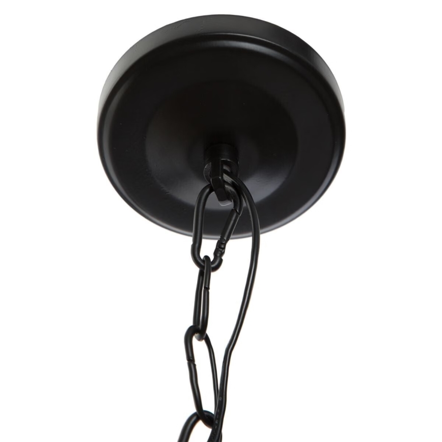 Atmosphera - Hanglamp aan een ketting BASALT 1xE27/25W/230V zwart