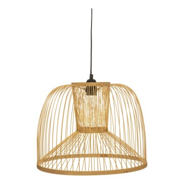Atmosphera - Hanglamp aan een koord AMY 1xE27/40W/230V bamboe