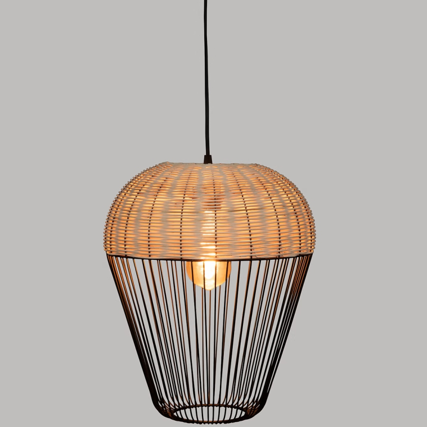 Atmosphera - Hanglamp aan een koord ANEA 1xE27/40W/230V rotan