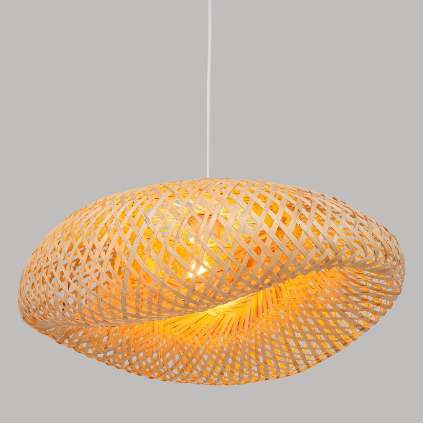 Atmosphera - Hanglamp aan een koord BEDDY 1xE27/40W/230V bamboe