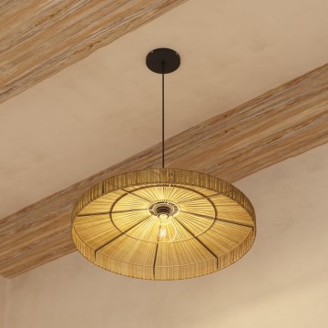 Atmosphera - Hanglamp aan een koord BELLAMY 1xE27/40W/230V jute