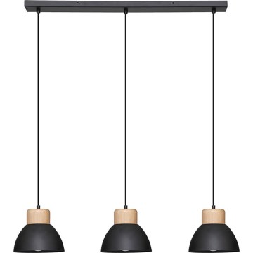 Atmosphera - Hanglamp aan een koord DESY 1xE27/40W/230V grenen