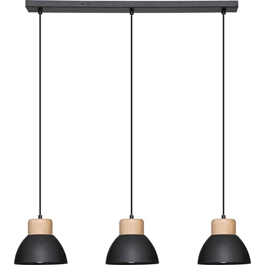 Atmosphera - Hanglamp aan een koord DESY 1xE27/40W/230V grenen