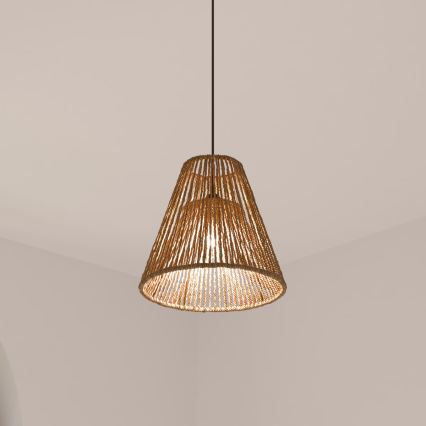 Atmosphera - Hanglamp aan een koord GIADA 1xE27/40W/230V jute