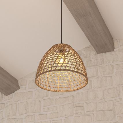 Atmosphera - Hanglamp aan een koord JADA 1xE27/40W/230V rotan