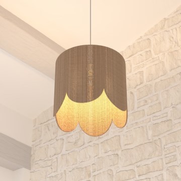 Atmosphera - Hanglamp aan een koord JANICE 1xE27/40W/230V jute