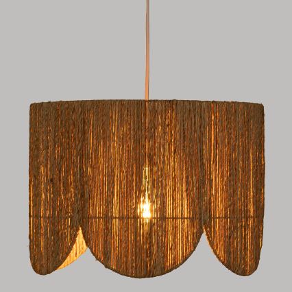 Atmosphera - Hanglamp aan een koord JANICE 1xE27/40W/230V jute