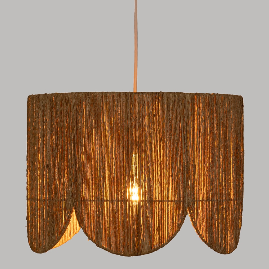 Atmosphera - Hanglamp aan een koord JANICE 1xE27/40W/230V jute