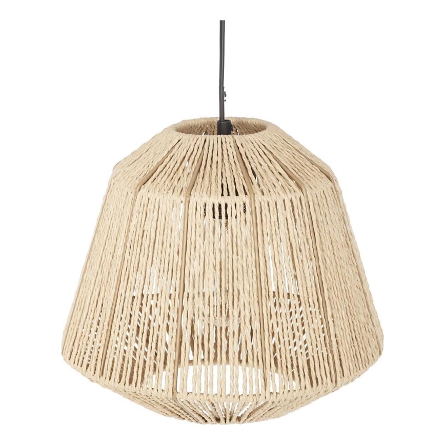 Atmosphera - Hanglamp aan een koord JILY 1xE27/40W/230V jute beige
