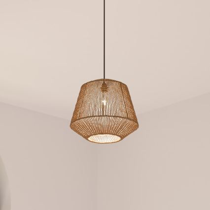 Atmosphera - Hanglamp aan een koord JILY 1xE27/40W/230V jute beige