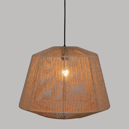 Atmosphera - Hanglamp aan een koord JILY 1xE27/40W/230V jute