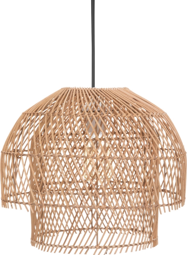 Atmosphera - Hanglamp aan een koord KERY 1xE27/40W/230V rotan