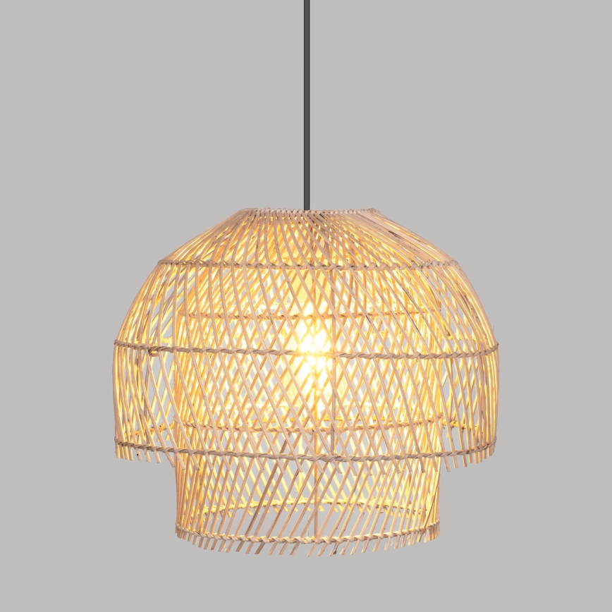 Atmosphera - Hanglamp aan een koord KERY 1xE27/40W/230V rotan