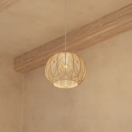 Atmosphera - Hanglamp aan een koord KITA 1xE27/40W/230V rotan