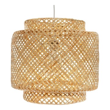 Atmosphera - Hanglamp aan een koord LIBY 1xE27/40W/230V bamboe
