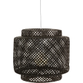 Atmosphera - Hanglamp aan een koord LIBY 1xE27/40W/230V bamboe/zwart