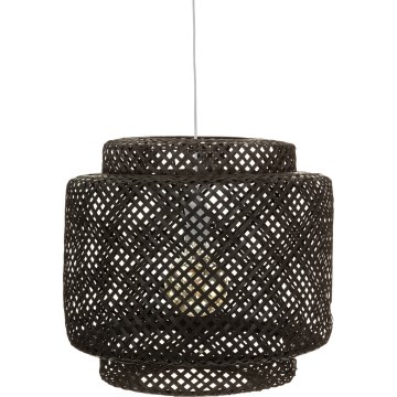 Atmosphera - Hanglamp aan een koord LIBY 1xE27/40W/230V bamboe/zwart