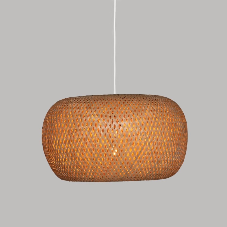 Atmosphera - Hanglamp aan een koord NAM 1xE27/40W/230V bamboe